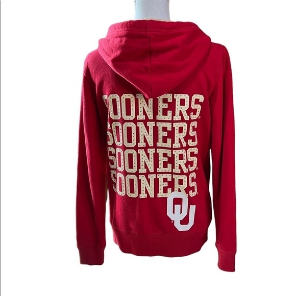 E5 CLASSICS WOMENS OU ZIPPERED HOODIE WITH BLING SIZE MEDIUM - Picture 3 of 12